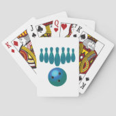 Jeu De Cartes Bowling Ball et Pins Sports amusants (dos)