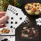 Jeu De Cartes Boxer avec Noël Festif du Père Noël (In Situ)