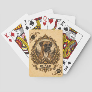 Jeu De Cartes Boxer, Chien de Patrimoine Vintage