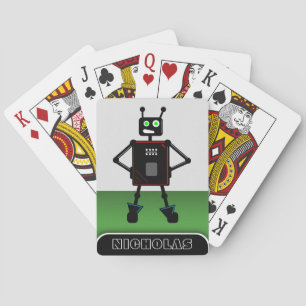 Jeu De Cartes Brash Robot Green - Personalized Robot