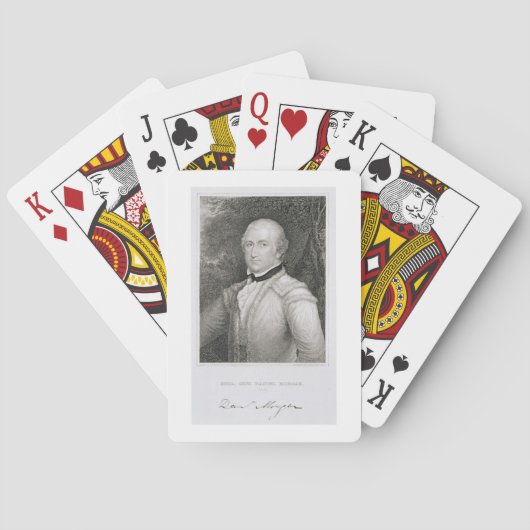 Jeu De Cartes Brigadier général Daniel Morgan (dos)