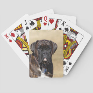 Jeu De Cartes Brindle Boxer Chien debout