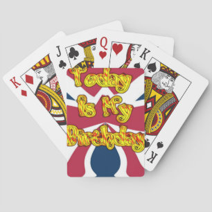 Jeu De Cartes British Birthday Gifts Art Personnaliser d'impress