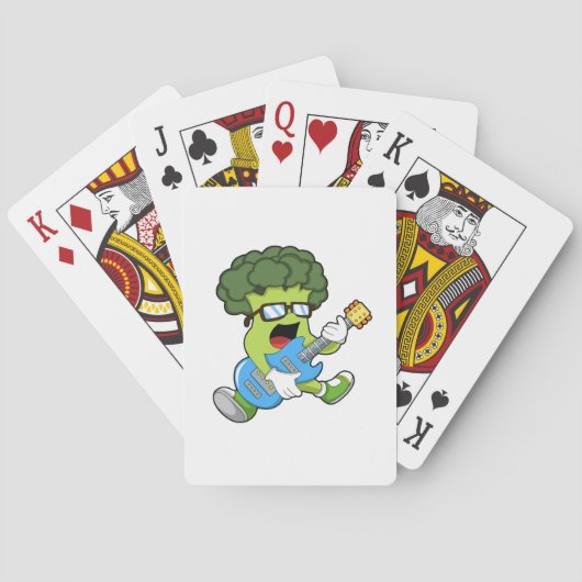 Jeu De Cartes Broccoli as Musician with Guitar (dos)