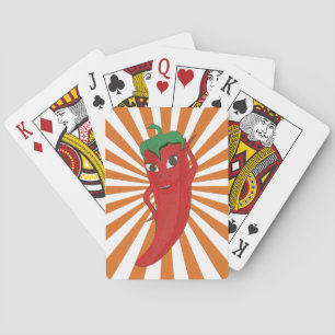 Jeu De Cartes Broderie Red Hot Pepper Diva Faux