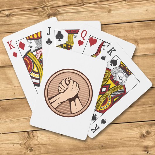 Jeu De Cartes Bronze de bras de fer