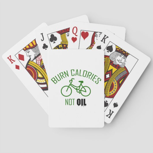 Jeu De Cartes Brûler les calories et non l'huile (dos)
