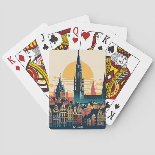 Jeu De Cartes Bruxelles, Belgique (dos)