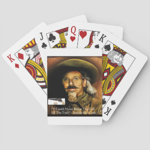 Jeu De Cartes Buffalo Bill Cody Son Arme À Feu & Citation Cadeau
