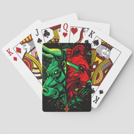 Jeu De Cartes Bull Bear Duel Forces (dos)