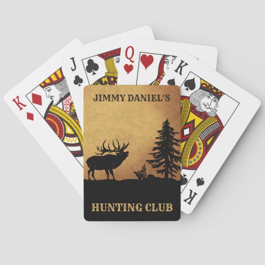 Jeu De Cartes Bull Elk Hunting Club Lodge (dos)