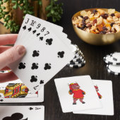 Jeu De Cartes Bull en tant que pompier avec casque (In Situ)