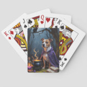 Jeu De Cartes Bull Terrier Chien Whimsical Halloween Peinture (dos)