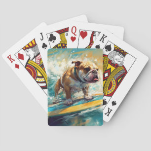 Jeu De Cartes Bulldog Beach Surf Peinture