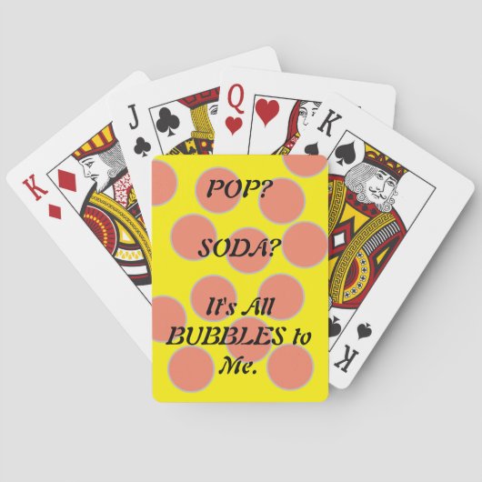 Jeu De Cartes Bulles pop soda (dos)