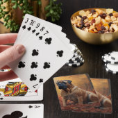 Jeu De Cartes Bullmastiff en automne Feuilles automne Inspire (In Situ)