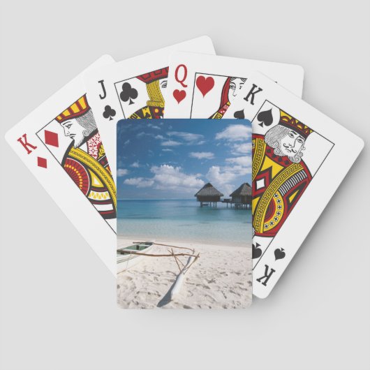 Jeu De Cartes Bungalows de la plage Motu Toopua (dos)