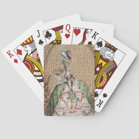 Jeu De Cartes burap baroque à la campagne Marie Antoinette (dos)
