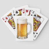 Jeu De Cartes Buveur de bière froide mousseuse (dos)