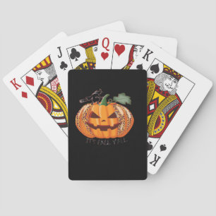 Jeu De Cartes C’est automne Y’all Leopard Citrouille Happy Hallo