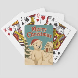 Jeu De Cartes Cabane d'ours polaire Chemin Animal Noël