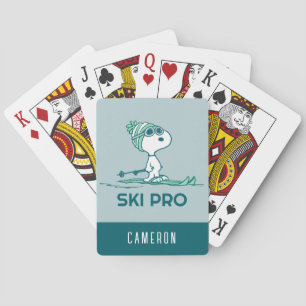 Jeu De Cartes cacahuètes Snoopy sur Skis Jouer des Cartes