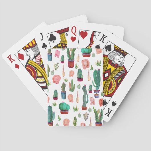 Jeu De Cartes Cactus et boutons (dos)