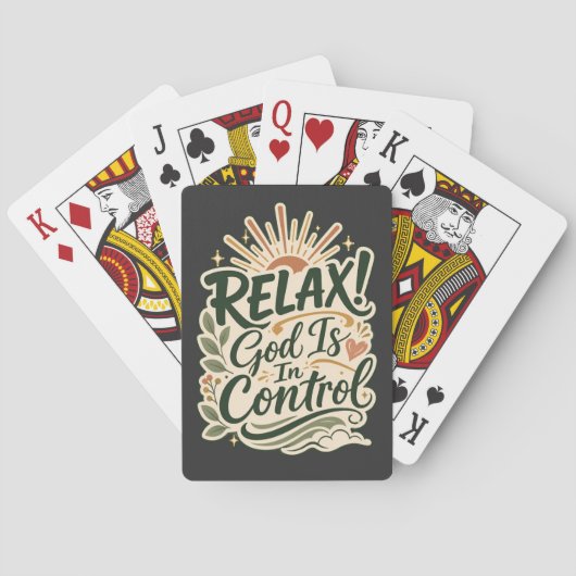 Jeu De Cartes Cadeau Chrétien Dieu Est Aux Commandes Basé Sur La (dos)
