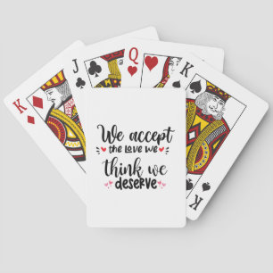Jeu De Cartes Cadeau Couple Nous Acceptons L'Amour