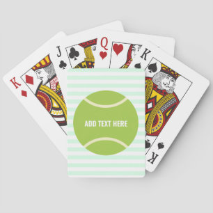 Jeu De Cartes Cadeau de balle de tennis vert moderne