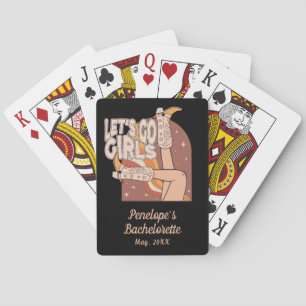 Jeu De Cartes Cadeau de fête de fiançailles de cowgirl Disco