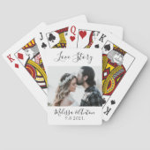 Jeu De Cartes Cadeau de mariage avec photo de couple (dos)
