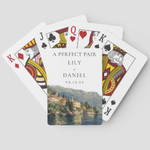 Jeu De Cartes Cadeau de mariage idéal pour un couple Lac de Côme