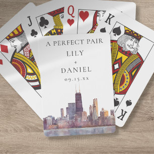 Jeu De Cartes Cadeau de mariage parfait pour couple de Chicago