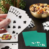 Jeu De Cartes Cadeau de mariage personnalisé avec monogramme ini (In Situ)