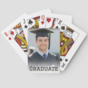 Jeu De Cartes Cadeau de photo de remise de diplôme personnalisé