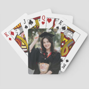Jeu De Cartes Cadeau de photo de remise de diplôme personnalisé