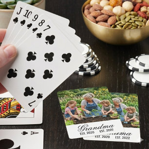 Jeu De Cartes Cadeau de souvenir photo des années établies par g