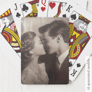 Jeu De Cartes Cadeau Élégant de Mariage pour Anniversaire Photo