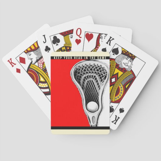 Jeu De Cartes Cadeau original de lacrosse (dos)