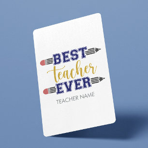 Jeu De Cartes Cadeau personnalisé Meilleur Enseignant - Cadeau P
