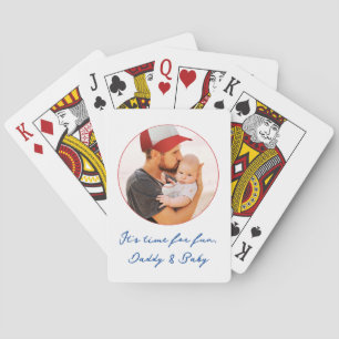 Jeu De Cartes Cadeau personnalisé photo et noms pour papa bébé