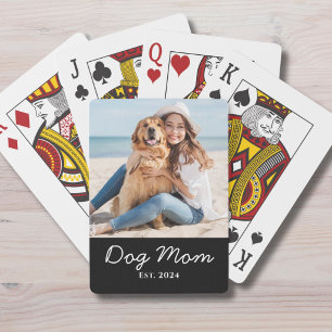 Jeu De Cartes Cadeau photo de maman de chien établie