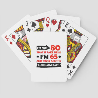 Jeu De Cartes Cadeaux d'anniversaire de 80e année