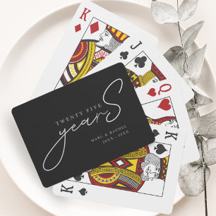 Jeu De Cartes Cadeaux de 25e anniversaire de mariage