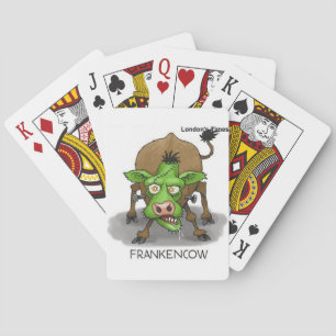 Jeu De Cartes Cadeaux de vache drôle de monstre d'Halloween