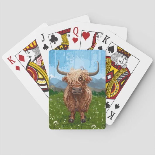 Jeu De Cartes Cadeaux et accessoires de vache Highland (dos)