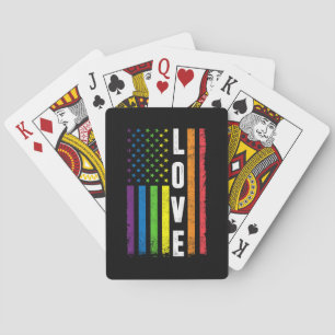 Jeu De Cartes Cadeaux Gay Pride Hommes Femmes LGBT Drapeau Arc-e