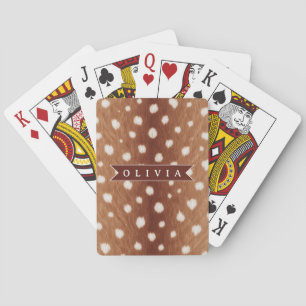 Jeu De Cartes Cadeaux Personnalisés avec Impression de Cerf de S