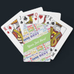 Jeu De Cartes Cadeaux personnalisés pour la fête du 80e annivers<br><div class="desc">Typographie unique et spéciale thème de la fête du 80e anniversaire déco et cadeaux. Le texte est féroce et fab à 80. fabuleux à 80 ans, fête extraordinaire de 80 ans, super spécial de 80 ans, heureux de 80 ans, rocking de 80 ans, beau à 80, et extraordinaire de 80...</div>